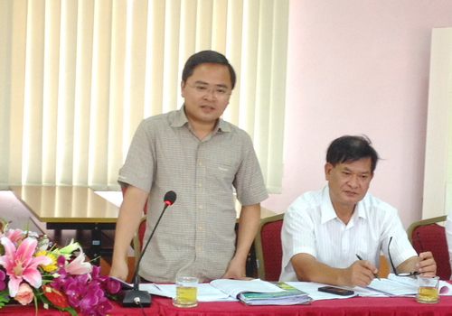 Đồng chí Nguyễn Anh Tuấn - Bí thư Trung ương Đoàn phát biểu tại buổi làm việc